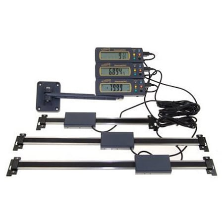 Igaging 3 Piece Set 6"-12"-24" Absolute Digital Readout DRO w/ Remote Reading, 35-833-P 35-833-P